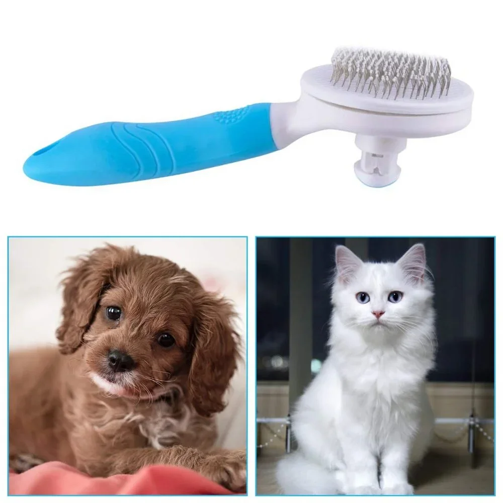 Cat Grooming Brush, Self Cleaning Slicker Brushes for Dogs Cats Pet Brush Tool